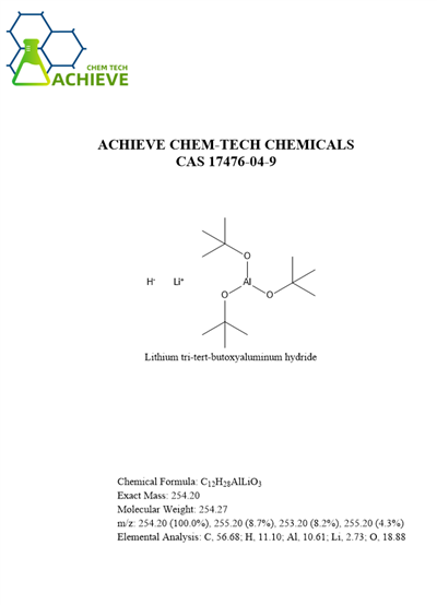 Lithium tri tert butoxyaluminum hydrid cas 17476-04-9